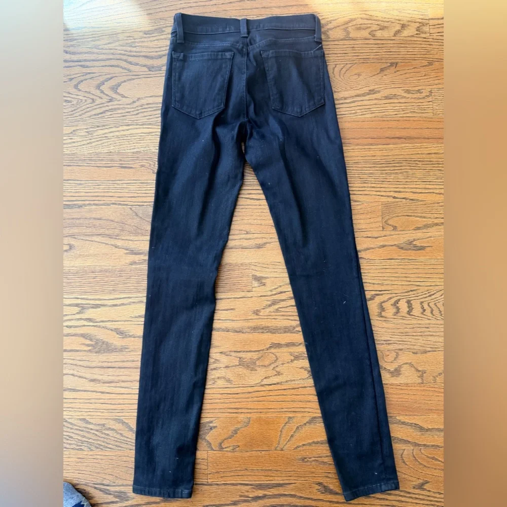NWOT J Brand Black- Blue (light metallic finish) Jean Size 25 Skinny!  Stretch! - Picture 3 of 7